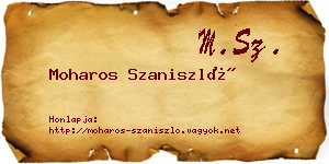 Moharos Szaniszló névjegykártya